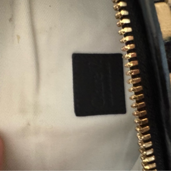 CLARE V black and cream woven checker fanny pack - Picture 8 of 9